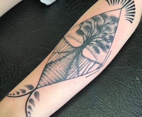 dotwork tree sonya trusty reds tattoo colchester essex