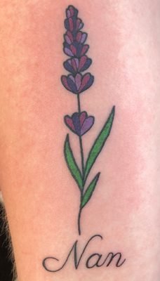 Tattoo, Best Tattoo, Colchester, Essex, Tattoo art, Tattoo Artist, Tattoos, Tattoo design, Top Tattoo, reds tattoo, anna kowacka, essex tattoo, colchester, tattoo ideas, colour, colour tattoo, lavender, lavender tattoo, nan tattoo, memorial tattoo