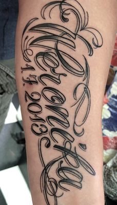 Tattoo, Best Tattoo, Colchester, Essex, Tattoo art, Tattoo Artist, Tattoos, Tattoo design, Top Tattoo, reds tattoo, anna kowacka, essex tattoo, colchester, tattoo ideas, script, writing, lettering, name tattoo, date tattoo