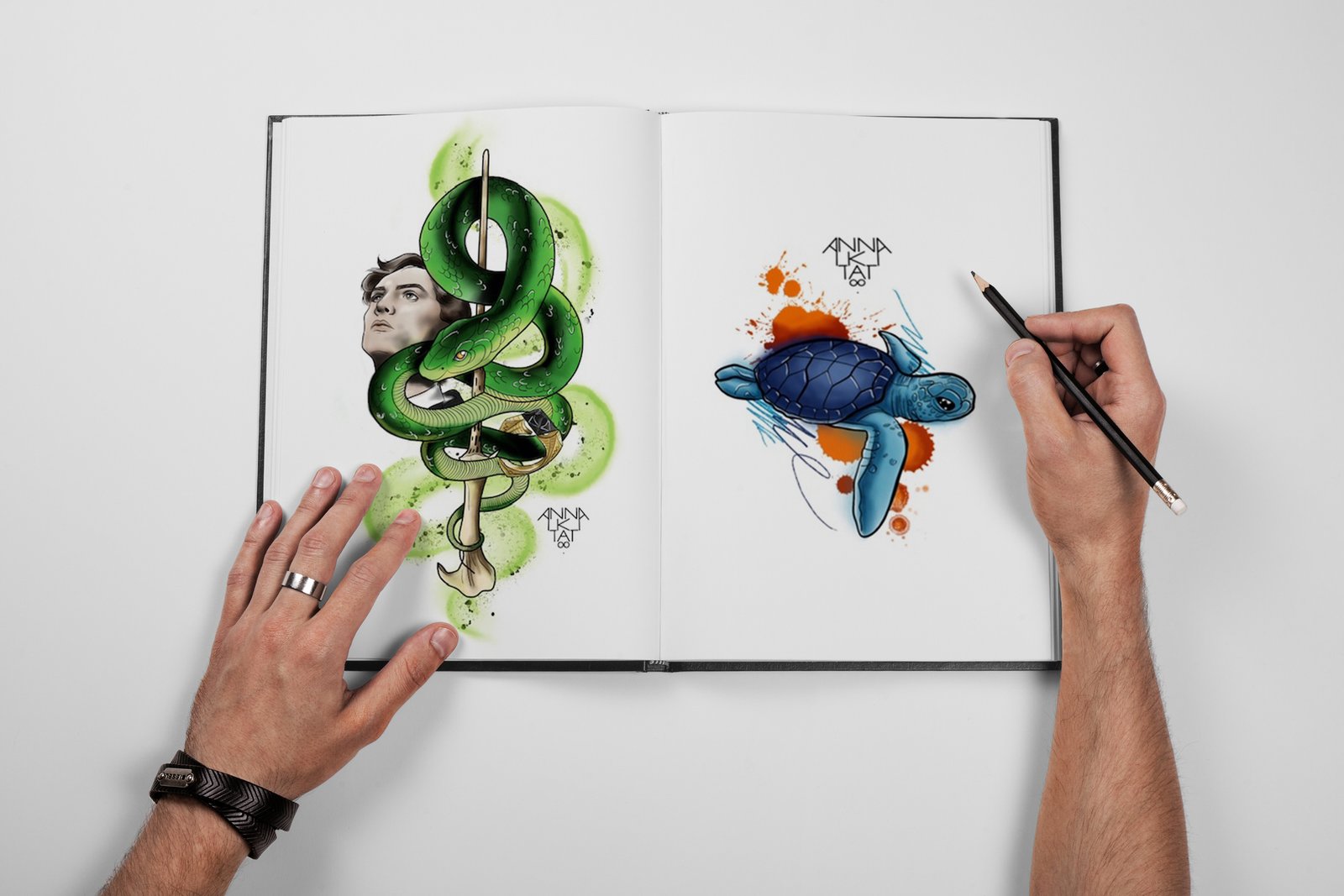 Tattoo, Best Tattoo, Colchester, Essex, Tattoo art, Tattoo Artist, Tattoos, Tattoo design, Top Tattoo, reds tattoo, anna kowacka, essex tattoo, colchester, tattoo ideas, concept, tattoo concept, drawing, tattoo design, watercolour, water colour, watercolour tattoo, snake, snake tattoo, harry potter, harry potter tattoo, turtle, turtle tattoo