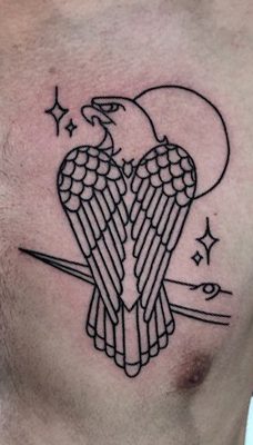 Tattoo, Best Tattoo, Colchester, Essex, Tattoo art, Tattoo Artist, Tattoos, Tattoo design, Top Tattoo, reds tattoo, anna kowacka, essex tattoo, colchester, tattoo ideas, linework, linework tattoo, outline, outline tattoo, eagle, eagle tattoo, chest tattoo