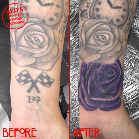 Tattoo, tat, ink, body art, Colchester, essex, best rated tattoo, top artist, best artist, tattoo Colchester, Colchester tattoo, essex tattoo, tattoo essex, recommended tattoo studio, tattoo studio, cheap tattoo, good tattoo, tattoo art, ink, inked, reds tattoo, reds tattoo parlour, reds, reds tattoo studio, high street studio, sonya trusty, female tattoo artist, female artist, tattooartist, tattooed, blackandgreytattoo, b&g tattoo, tattooart, tattoo life, tattooer, tattoo love, blackandwhite, awesometattoos, cover up tattoo, cover up, ink fixers, tattoo fixers, rose, purple rose, purple rose cover up
