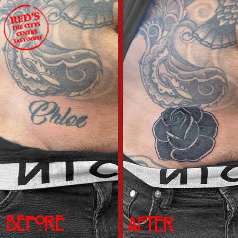name tattoo cover up