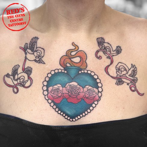 sacred heart tattoo