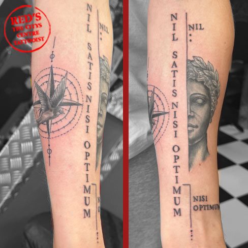 Nil Satis Nisi Optimum tattoo