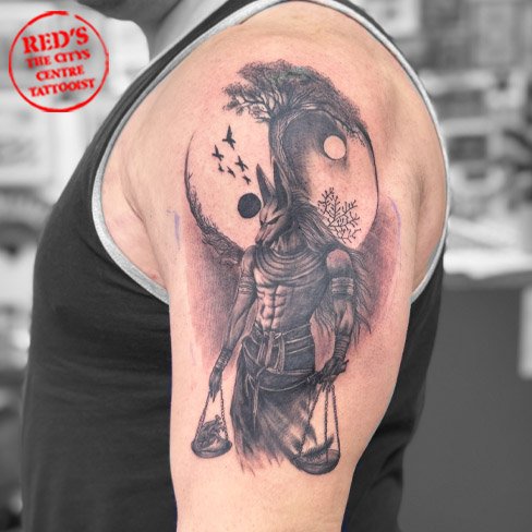 Anubis tattoo