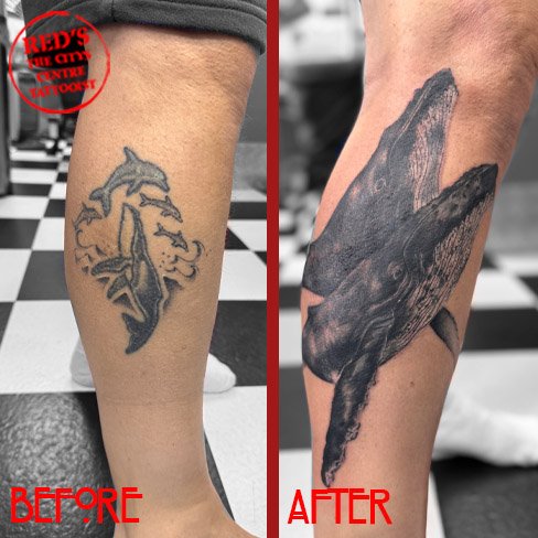 humpback whale tattoo